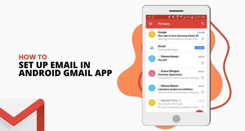 How to Set up Email in Android Gmail app