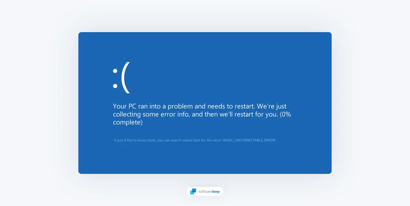 How to Fix WHEA_UNCORRECTABLE_ERROR