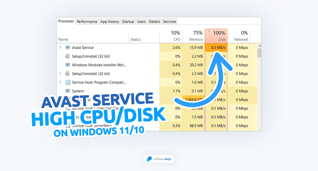 Fix Avast Service High CPU and Disk Usage on Windows