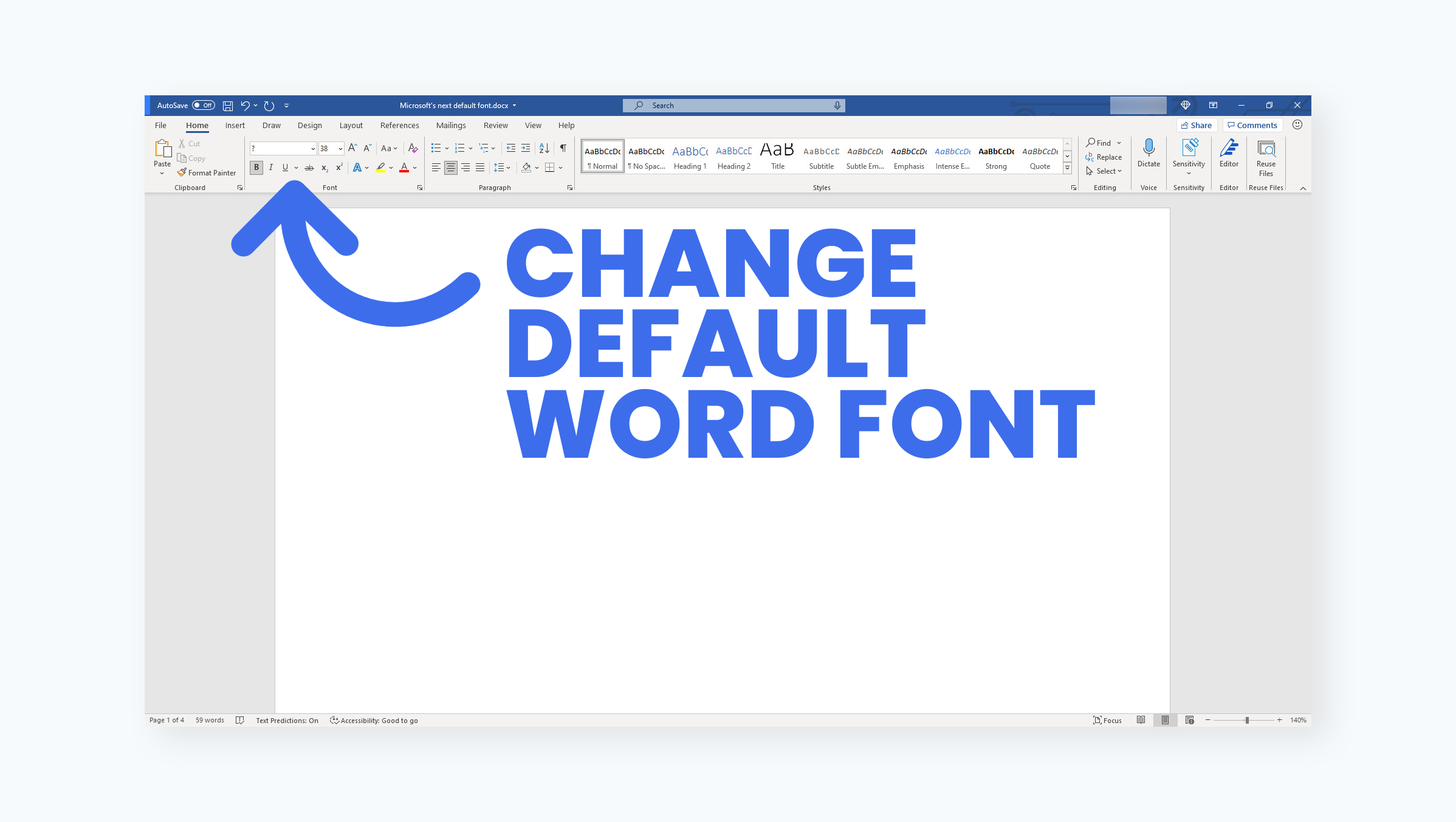 How to Change the Default Font in Microsoft Word