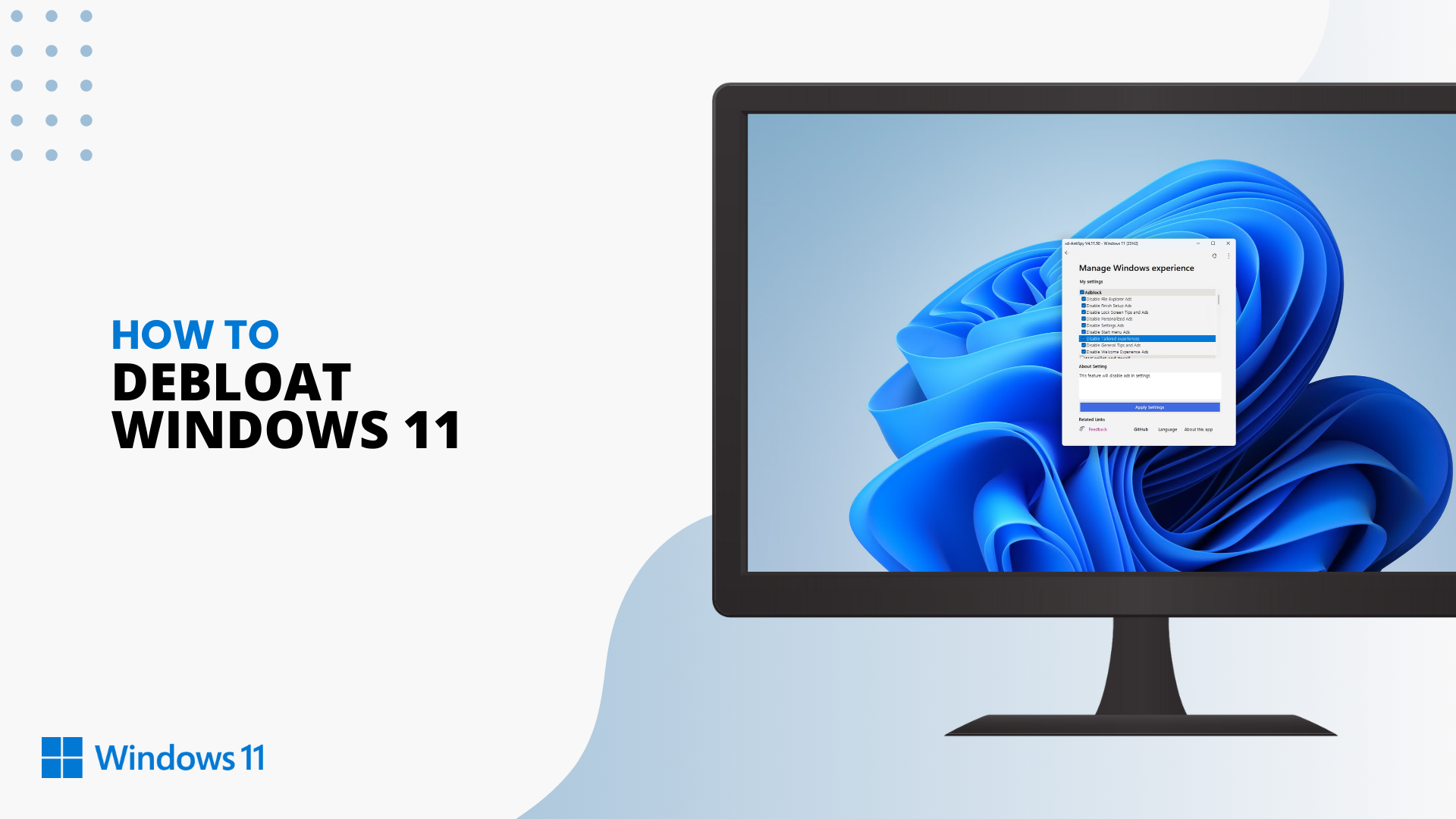 How to Debloat Microsoft Windows 11