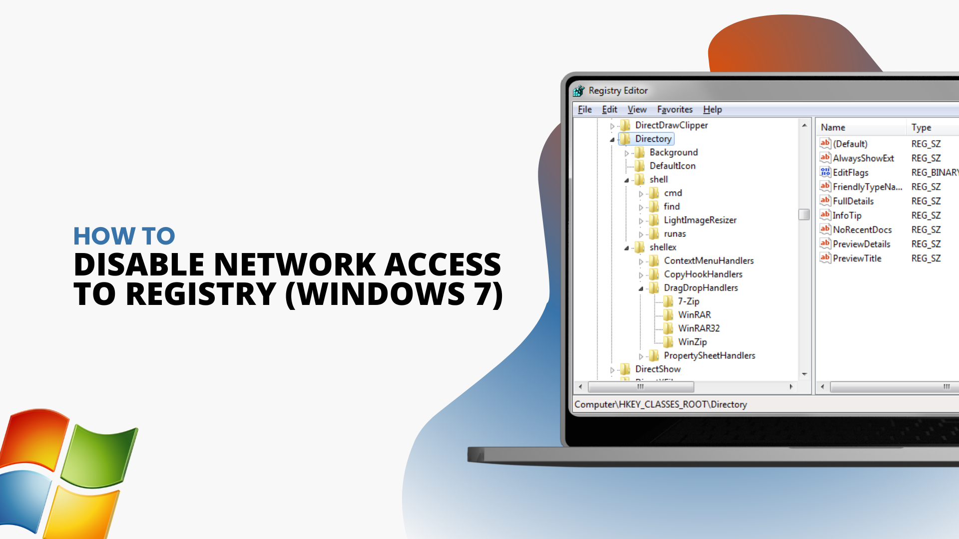 Disable network access to the Windows Registry on Windows 7