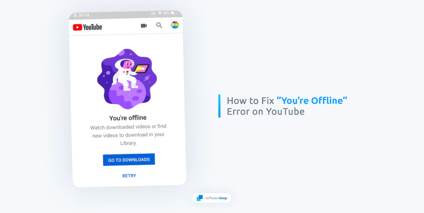 How To Fix “You’re Offline. Check Your Connection” on YouTube