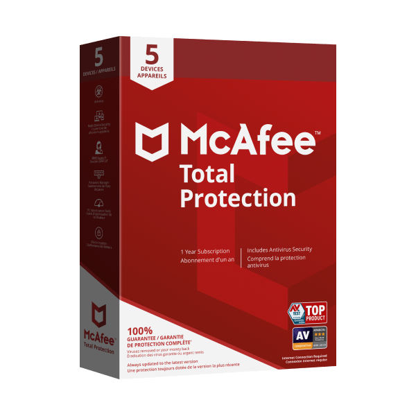 McAfee Software McAfee Total Protection (5 Device, 1 Year)
