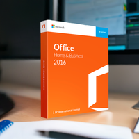 Thumbnail for Microsoft Software Microsoft Office 2016 Home & Business International License box