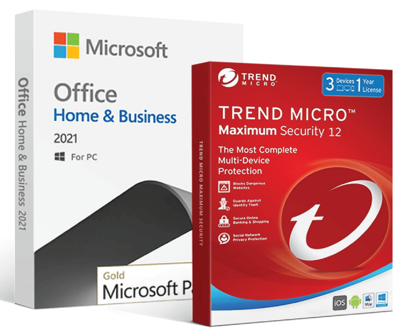 Microsoft Software Microsoft Office 2021 Home & Business + Trend Micro Maximum Security