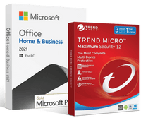 Thumbnail for Microsoft Software Microsoft Office 2021 Home & Business + Trend Micro Maximum Security