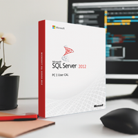 Thumbnail for Microsoft Software Microsoft SQL Server 2012 PC 1 User CAL box