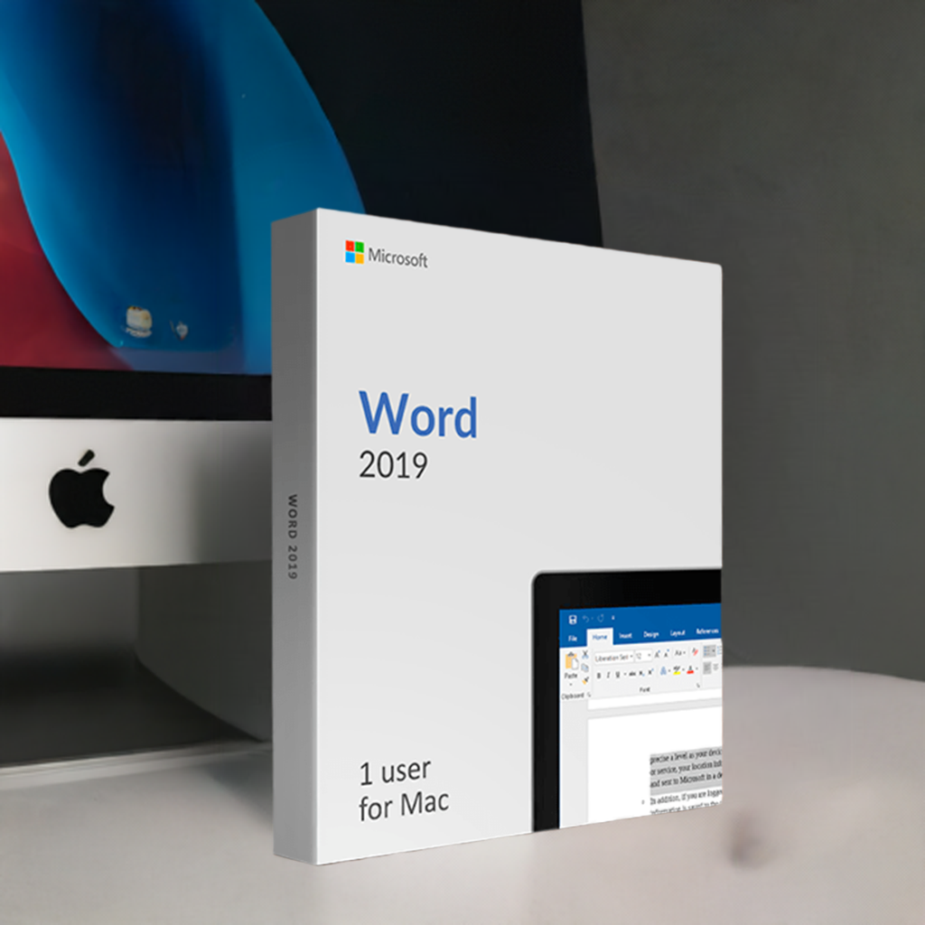 Microsoft Software Microsoft Word 2019 for Mac box
