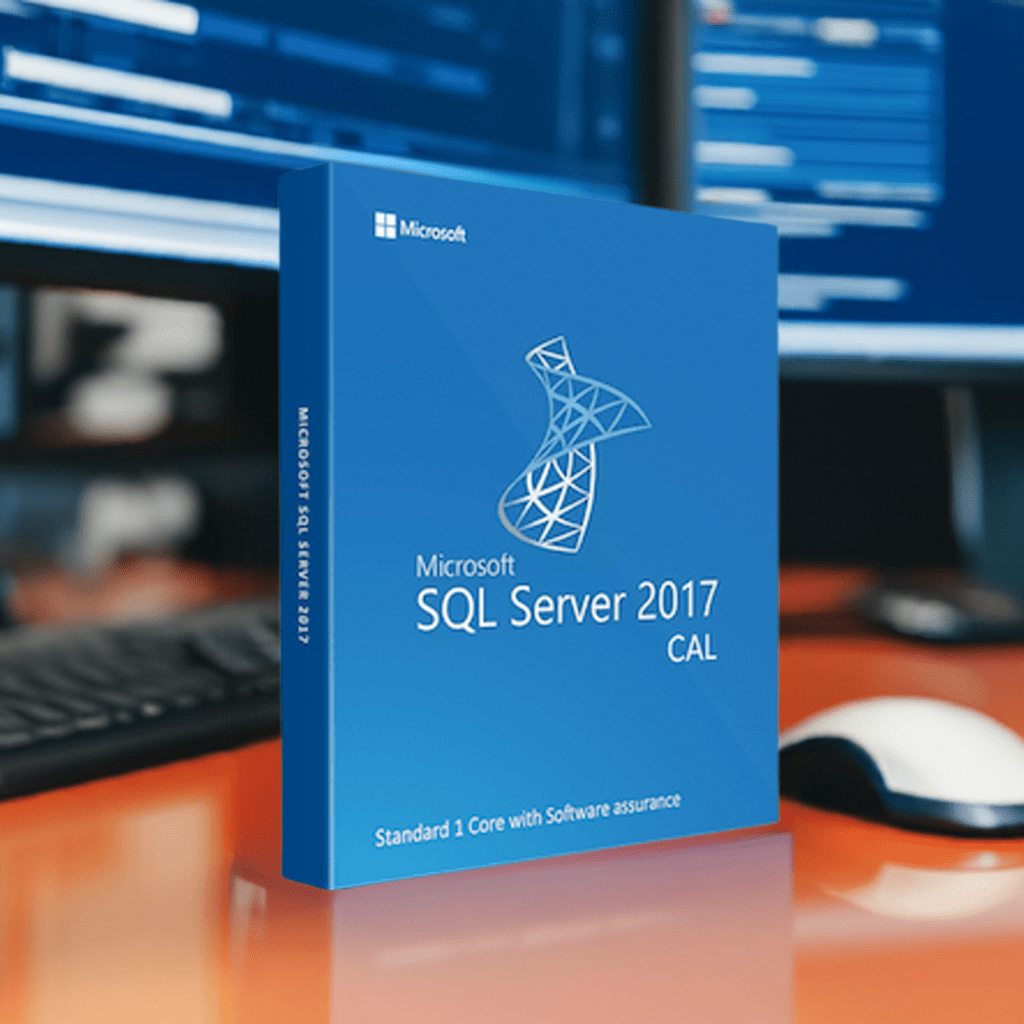 Microsoft Software SQL Server 2017 Standard 1 Core with Software Assurance box