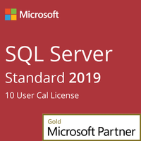Thumbnail for Microsoft Software SQL Server 2019 Standard + 10 User CAL License