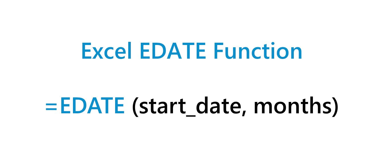 the EDATE function in Excel