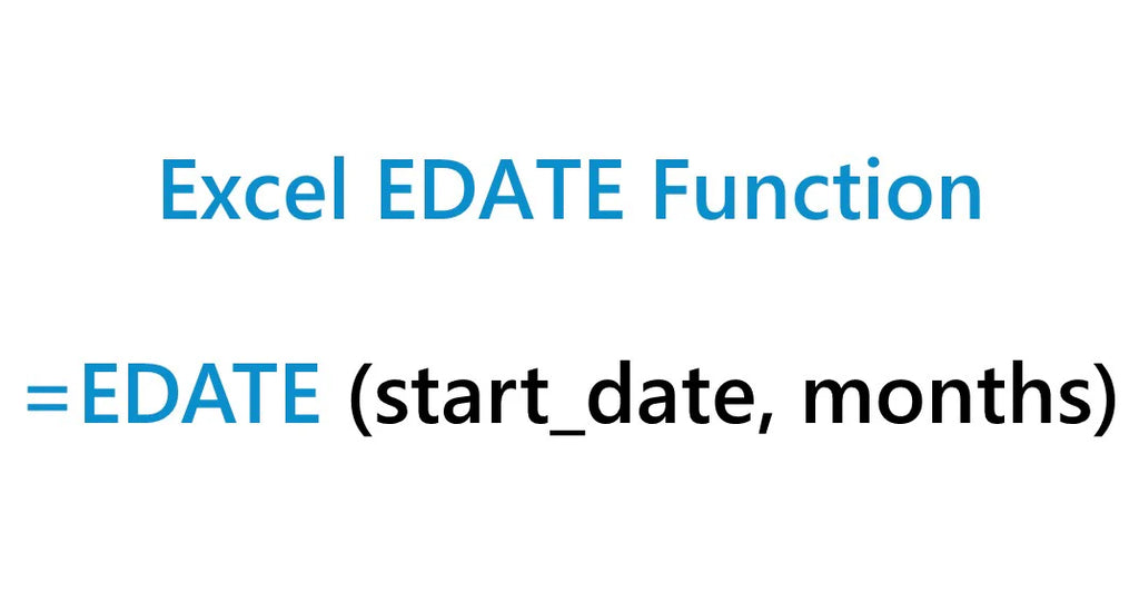 the EDATE function in Excel