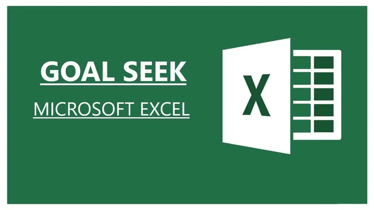 How to use Excel's Goal Seek Function