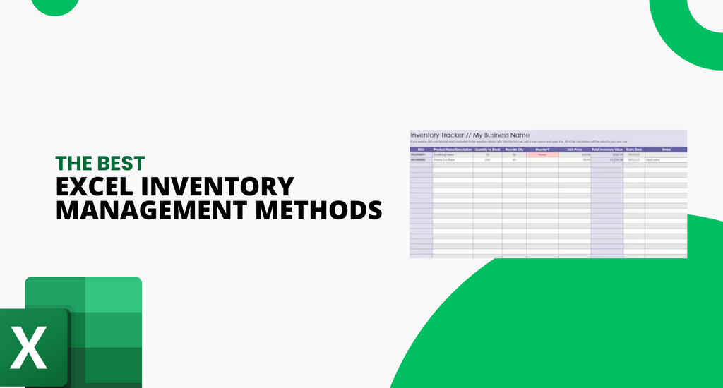 Excel Inventory Management Methods