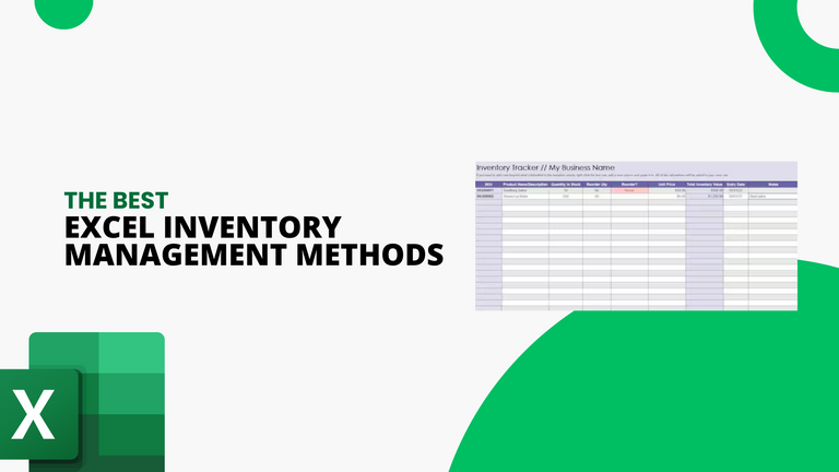Excel Inventory Management - Methods, Functions & More