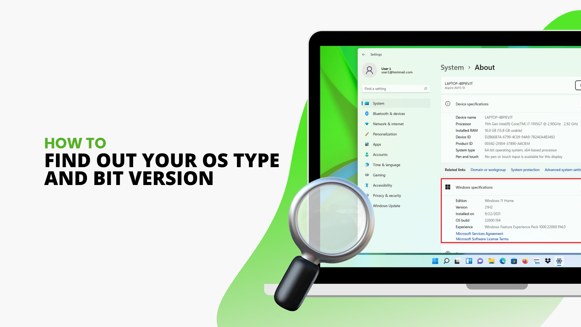 How To Find Out Your Computer’s OS Type and Bit Version