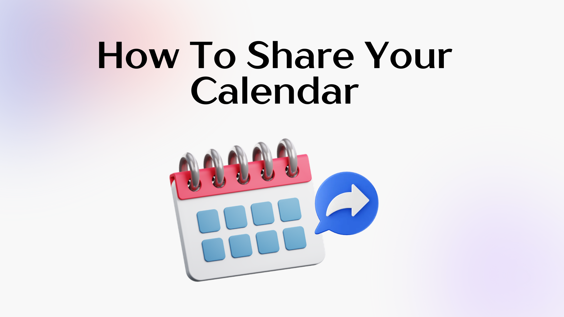 How To Share Your Calendar