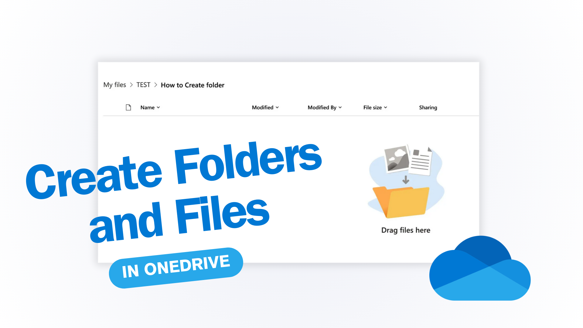 How to Create Folders and Files in OneDrive