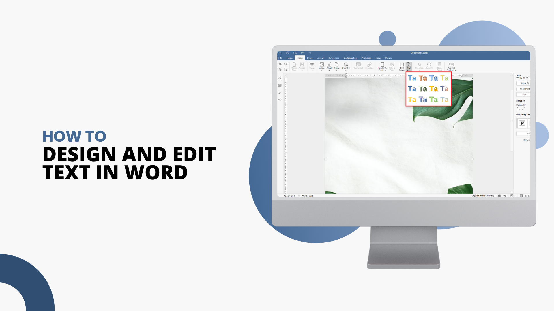How to Design and Edit Text In Microsoft Word
