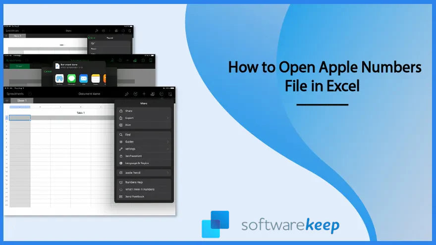 How to open Apple Numbers file in Excel on Windows PC