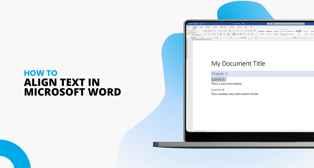 How to align text in Word