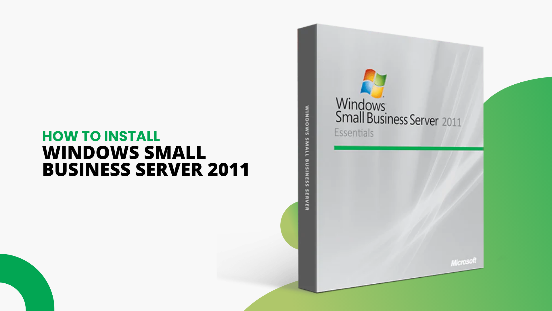 How to install Windows Small Business Server 2011