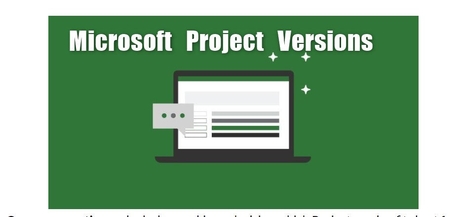Microsoft Project 2010 vs. 2013 vs. 2016 vs. 2019