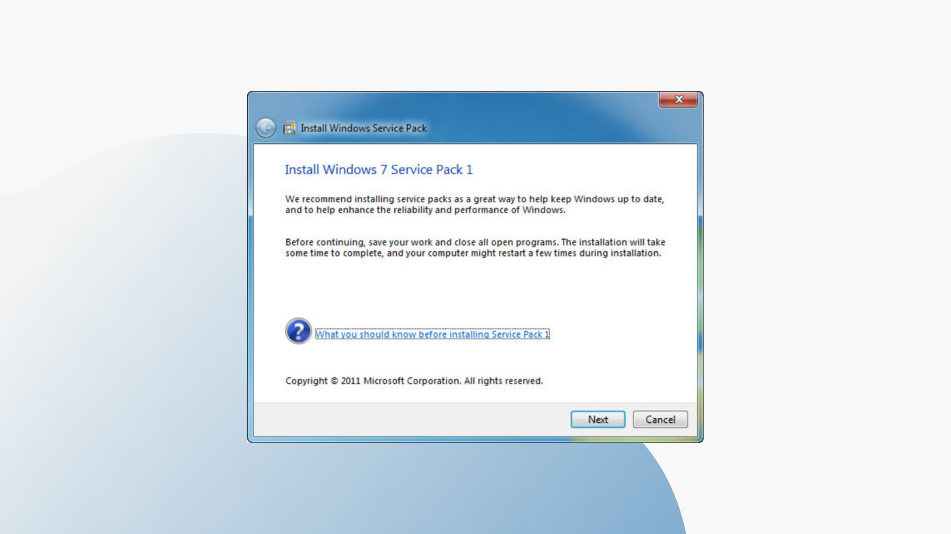 Service Pack 1 for Windows 7 and its Features