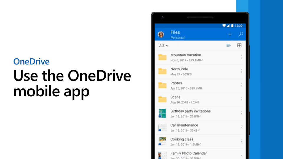 Set up OneDrive on your phone or tablet 