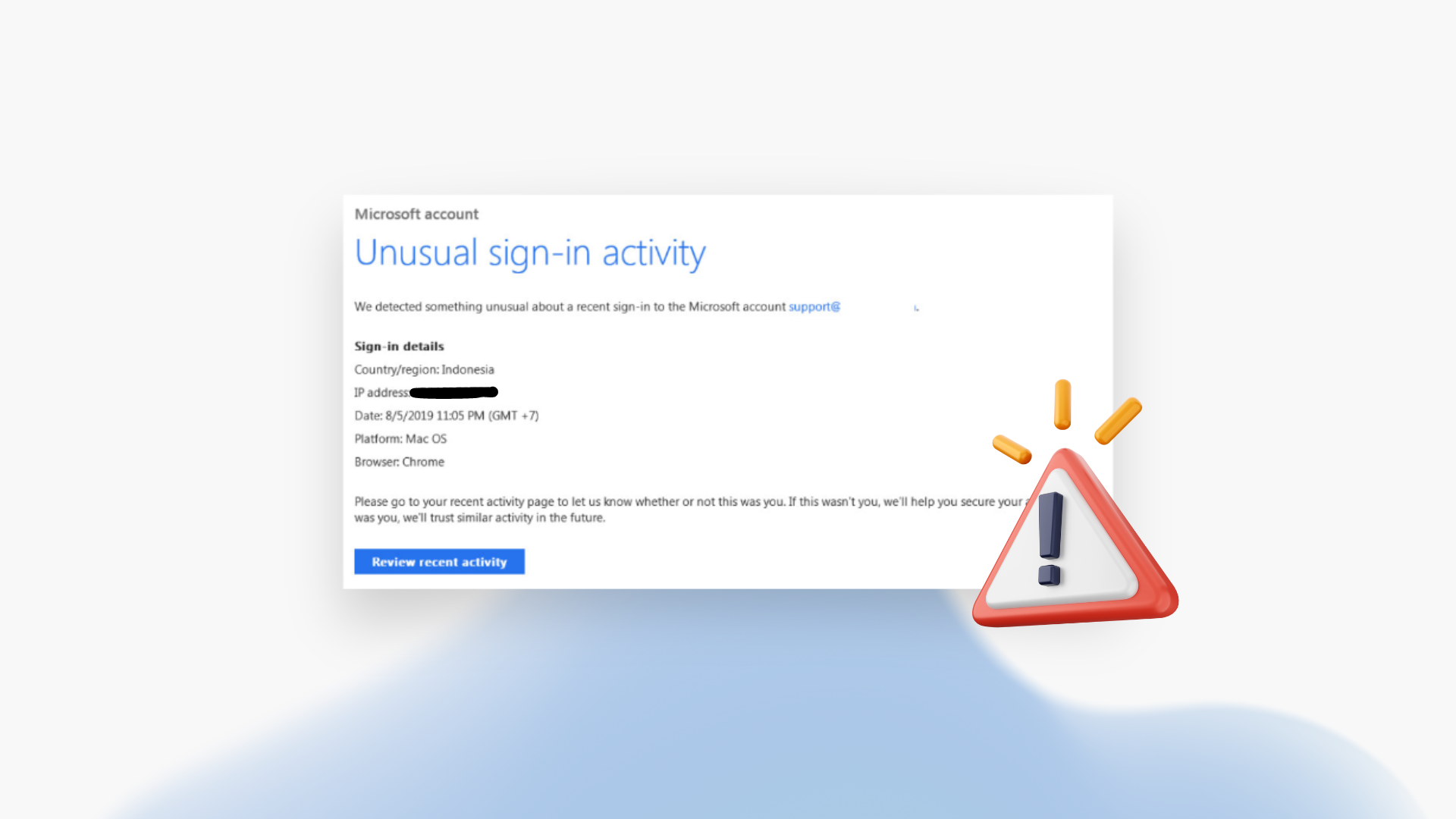 What to do about Unusual Sign in Activity on Your Microsoft Account