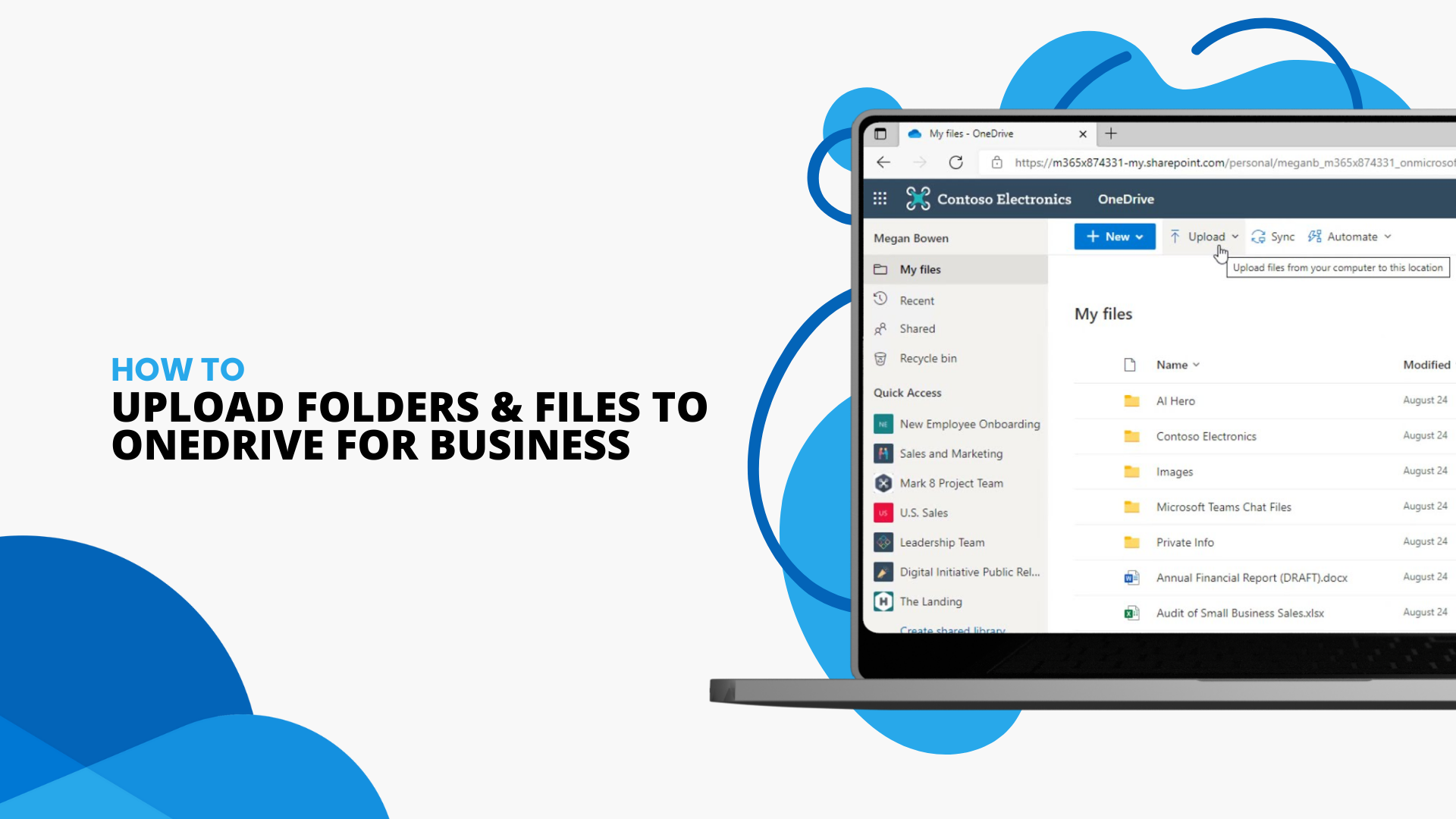 Upload Folders and Files to OneDrive for Business