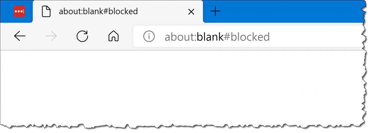 What is about:blank