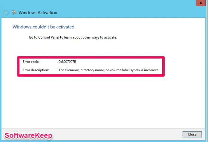 How to fix the 0x8007007B error code on Windows 10