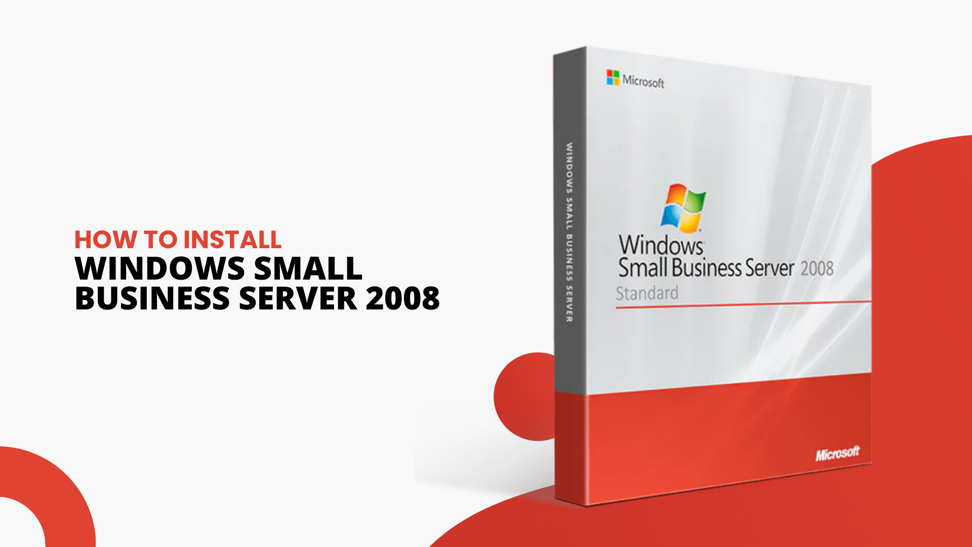 How to install Windows Small Business Server 2008