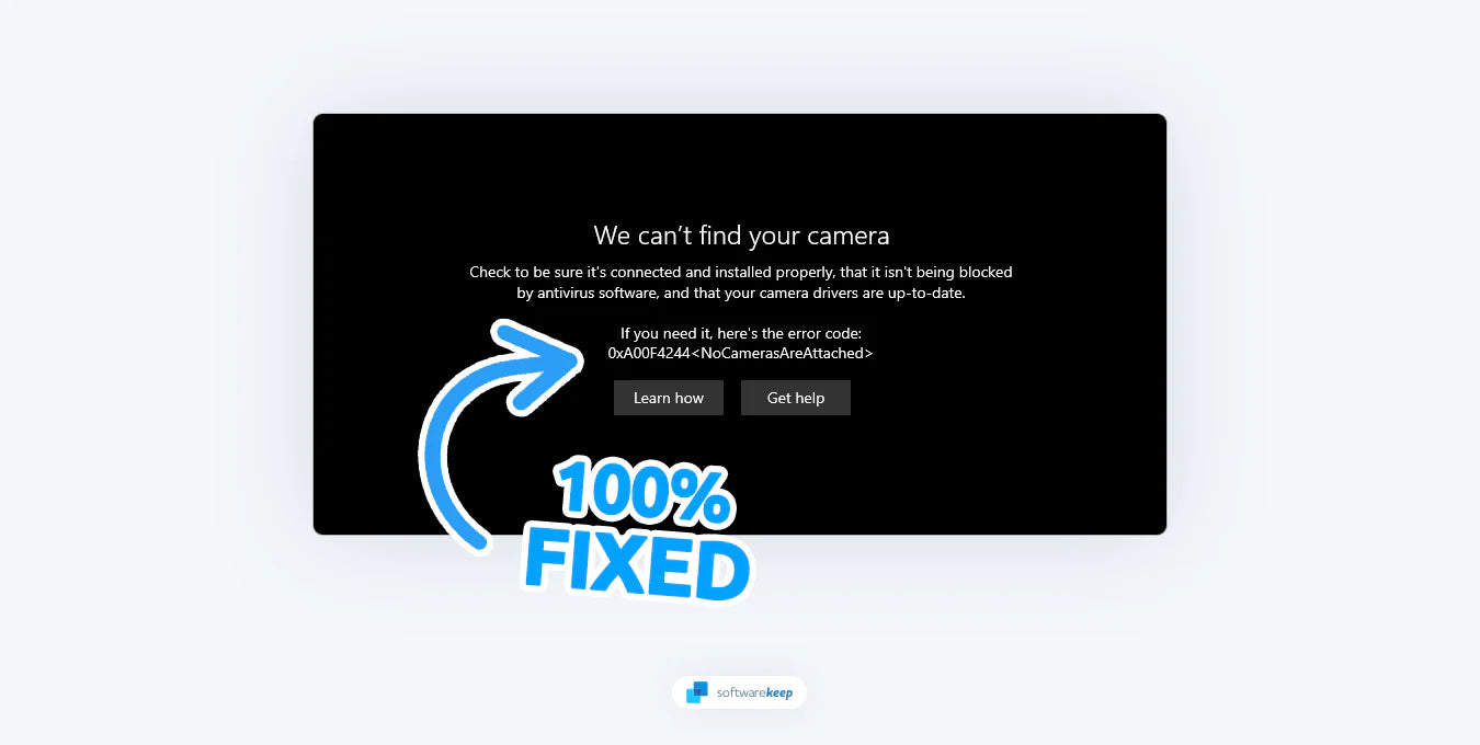 Fix We Can’t Find Your Camera (0xA00F4244) on Windows 11