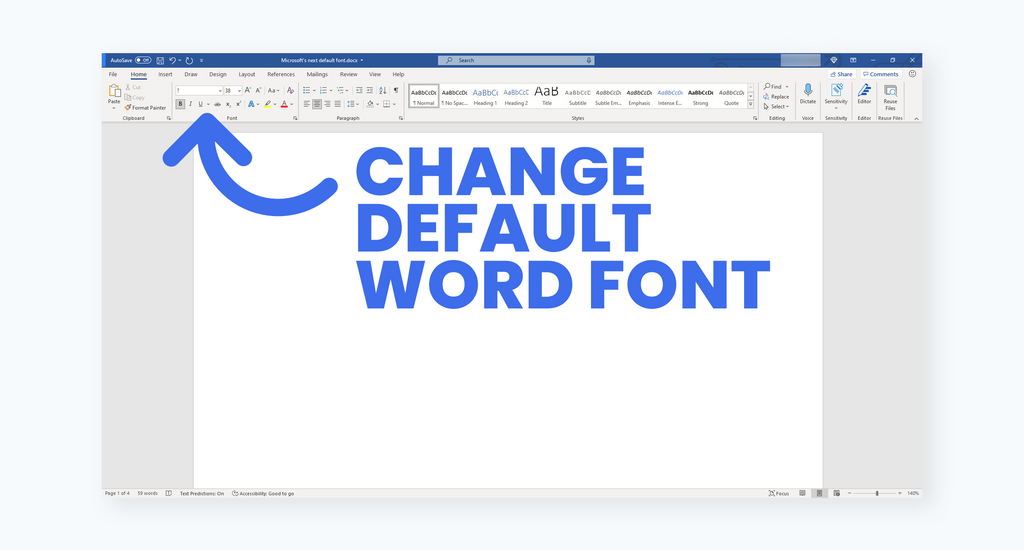 How to Change the Default Font in Microsoft Word