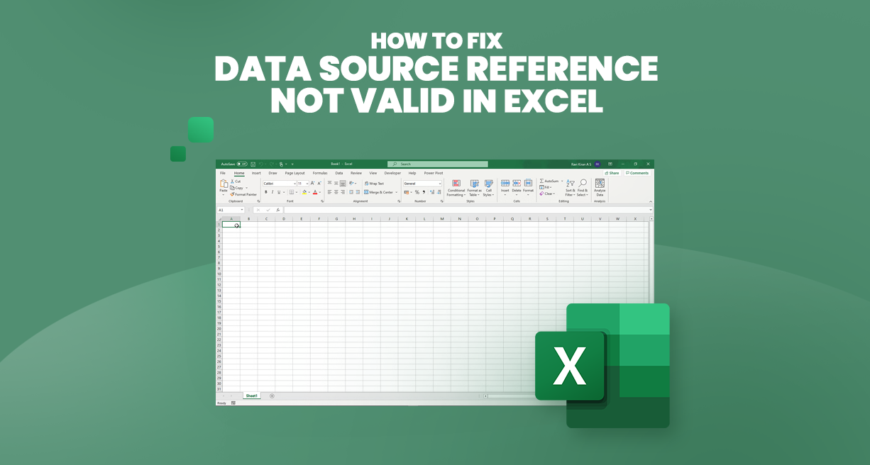 Fix Data Source Reference Not Valid in Excel