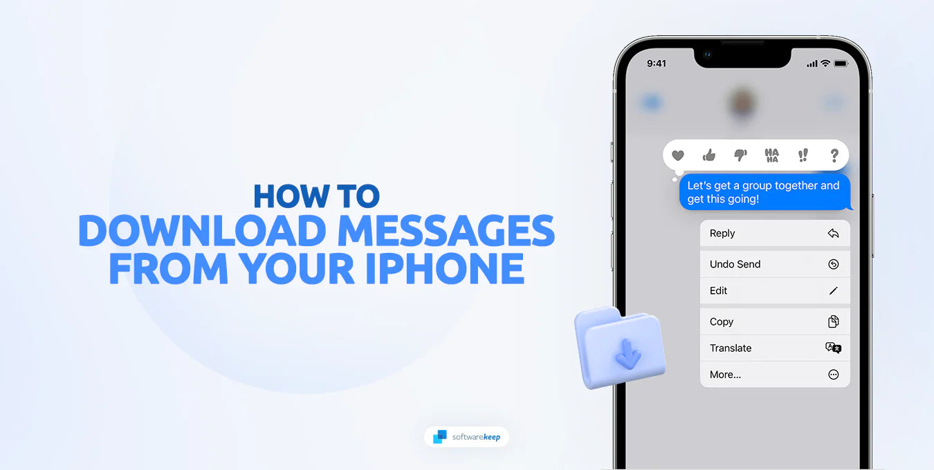 Download text messages from iPhone