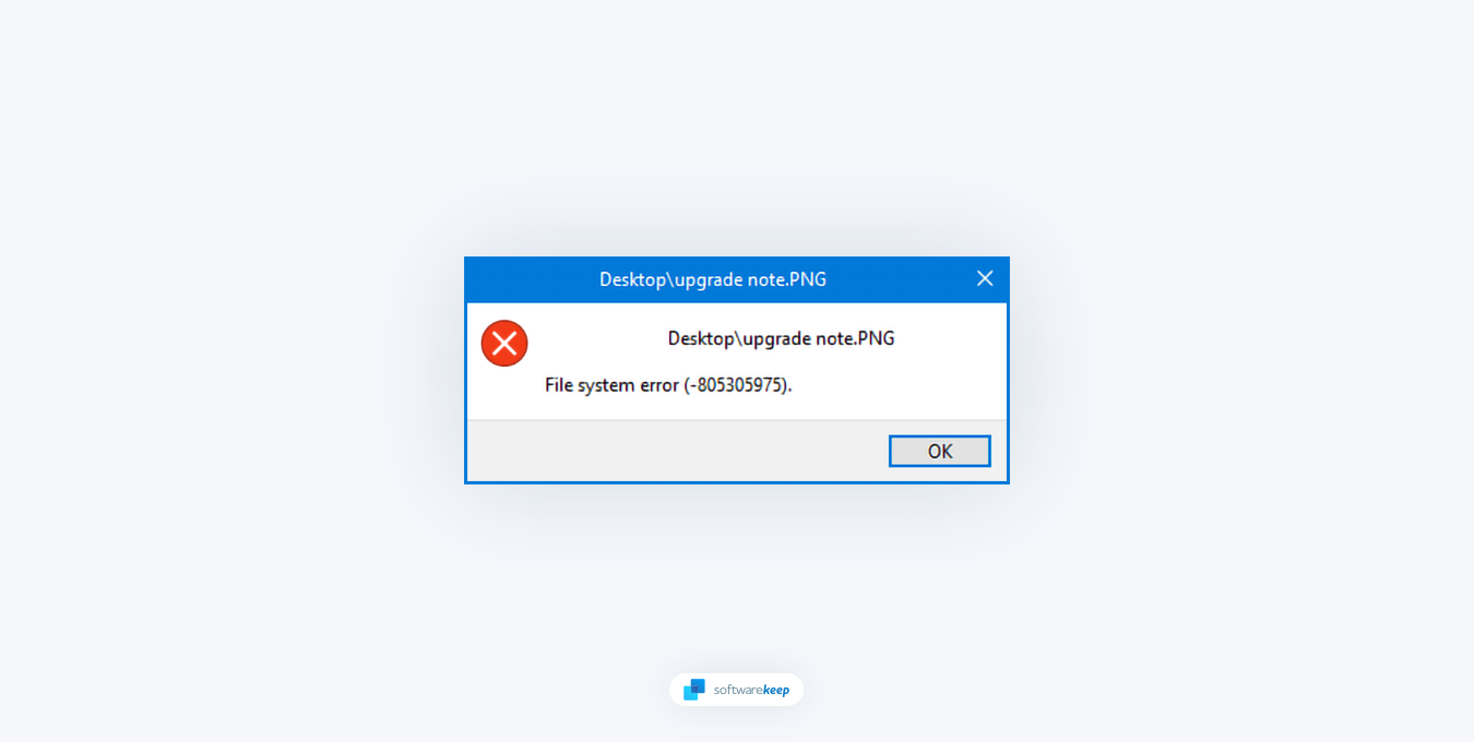 How To Fix File System Error (-805305975) in Windows 11/10