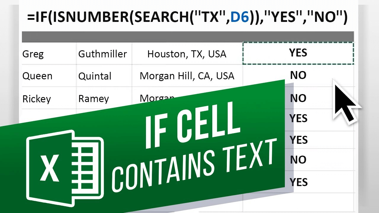 How To Use “If Cell Contains” Formulas in Excel