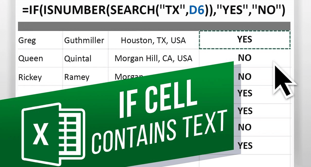 How To Use “If Cell Contains” Formulas in Excel