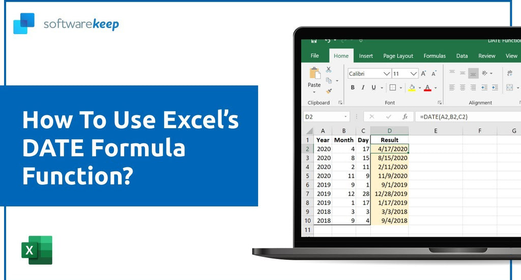 How To Use Excel’s DATE Formula Function