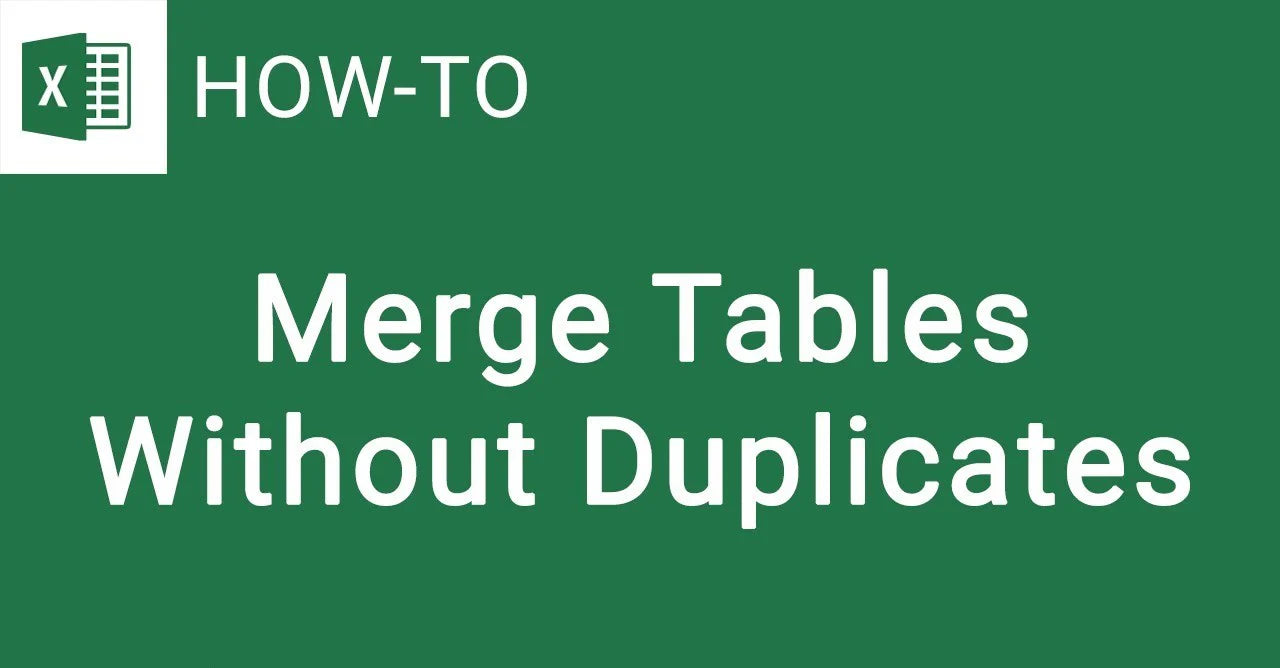 How to Merge Multiple Tables in Excel for Better Data Management
