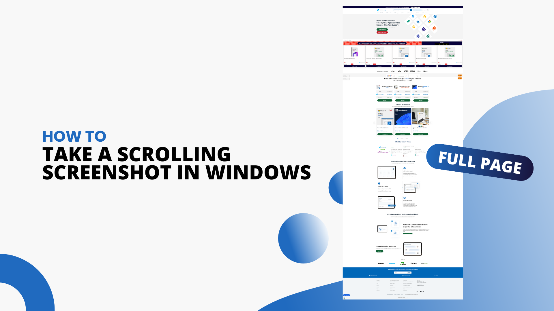 How to Capture a Scrolling Screenshot Windows