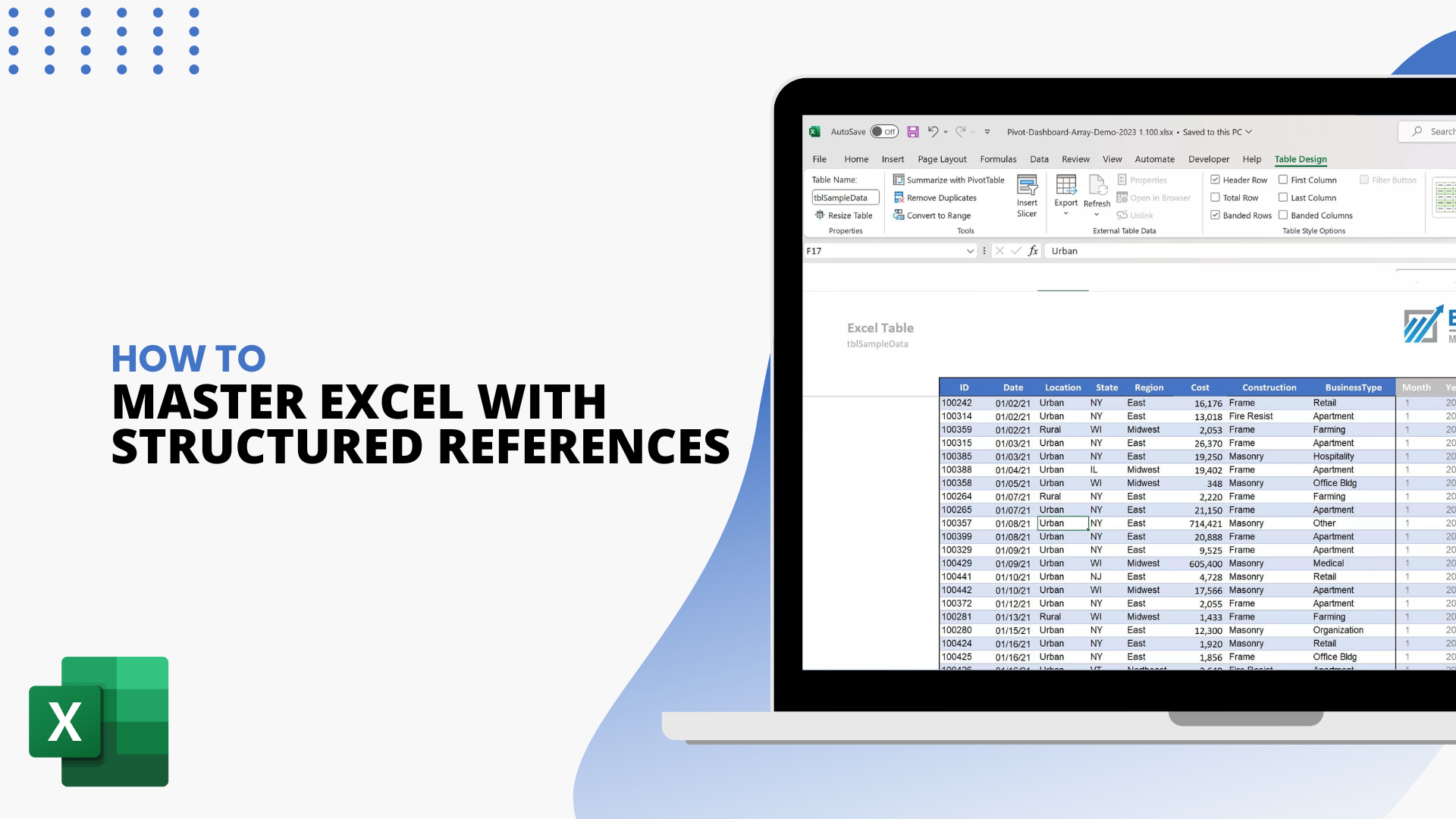 How to use Microsoft Excel Structured References