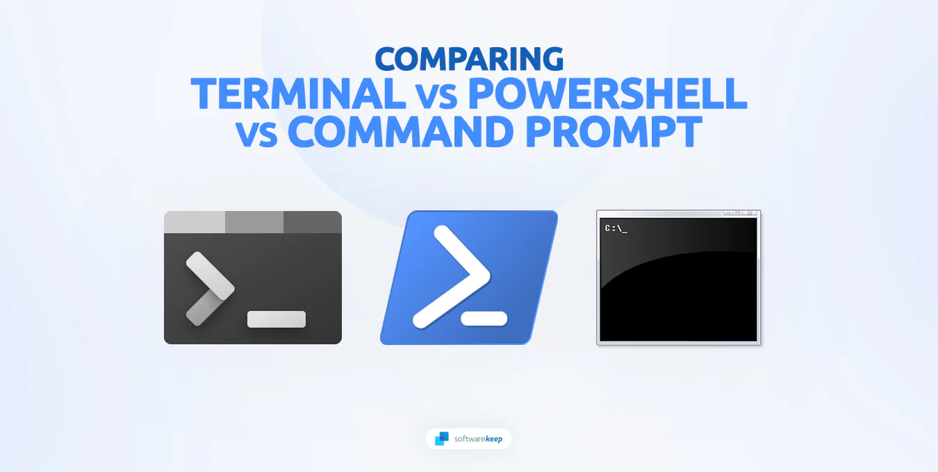 Windows PowerShell vs Terminal vs Command Prompt
