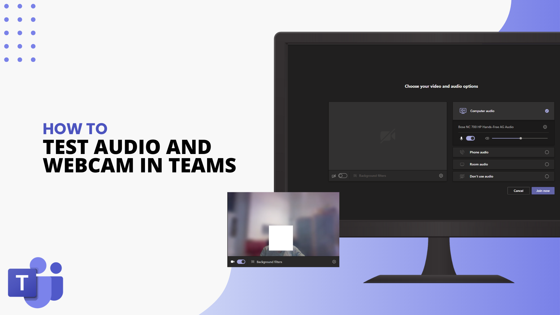 How to Test Mic Audio and Video Camera in Microsoft Teams