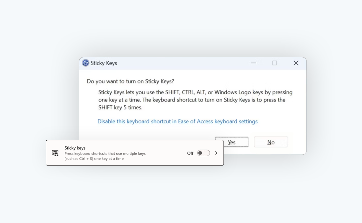 How To Turn Off Sticky Keys in Windows