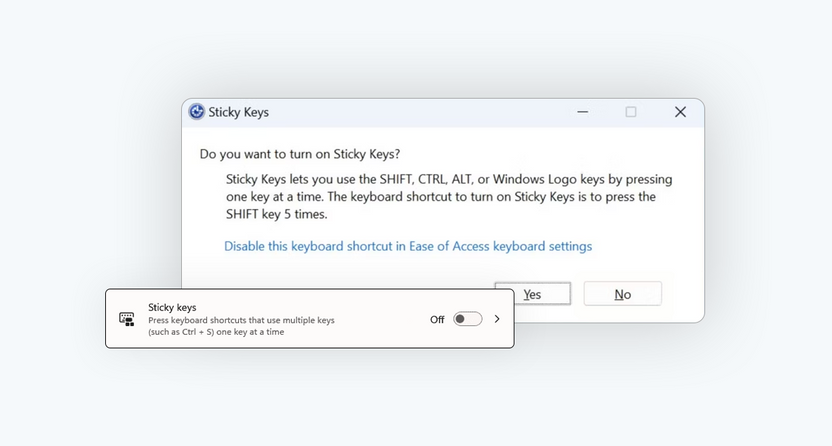 How To Turn Off Sticky Keys in Windows
